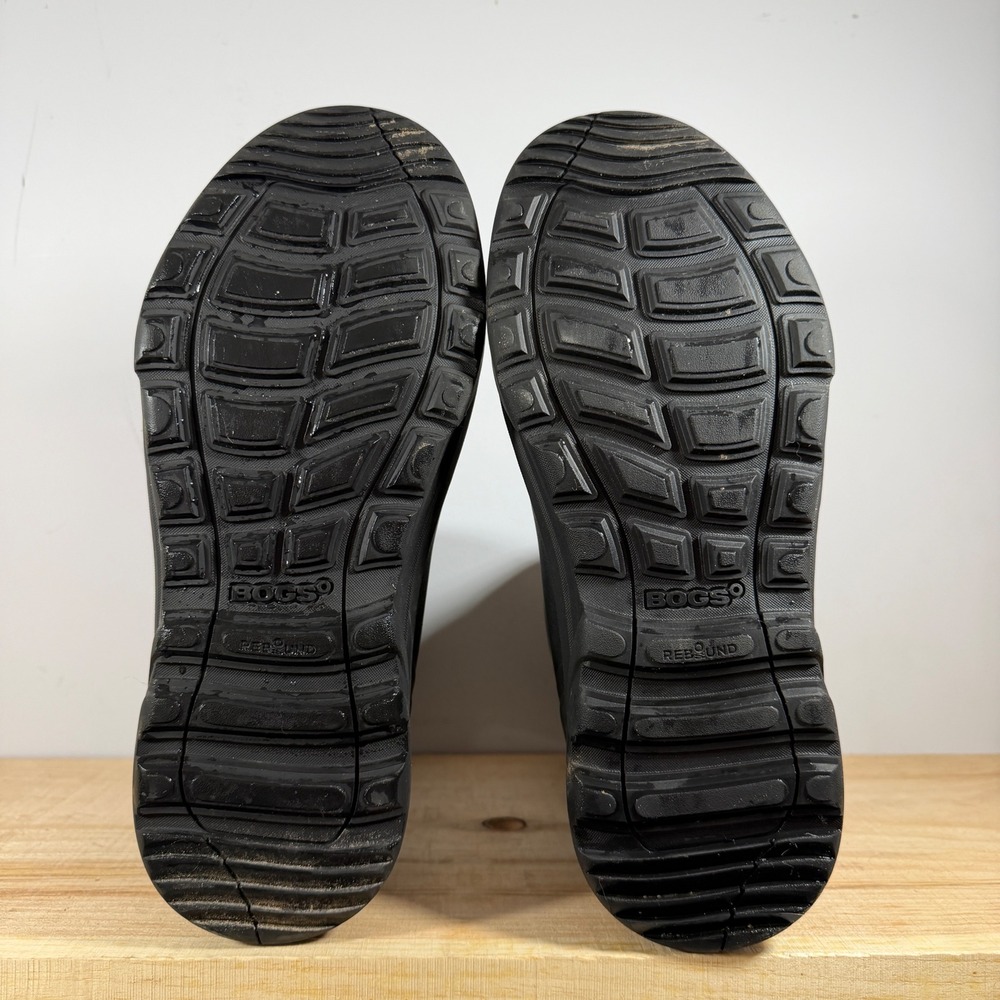 Bogs Bozeman Boots Mens Size 10 Black Mid Waterproof Insulated Winter Rain 71972 - Picture 5 of 6